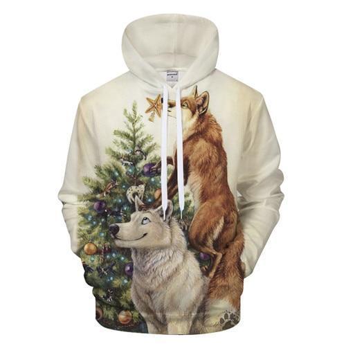 Christmas Wolf & Fox 3D All Over Print | Adult | HP2457