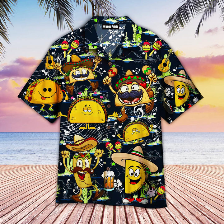 Cinco De Mayo Funny Tacos Music Band Aloha Hawaiian Shirt | For Men & Women | HW602-BehighStyle