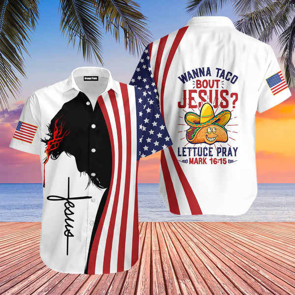 Cinco De Mayo Jesus Wanna Taco Aloha Hawaiian Shirt | For Men & Women | HW601-BehighStyle