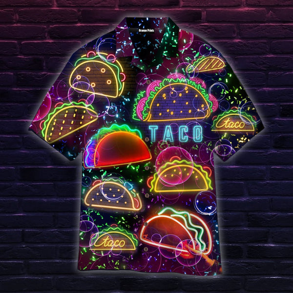 Cinco De Mayo Neon Tacos Aloha Hawaiian Shirt | For Men & Women | HW611-BehighStyle