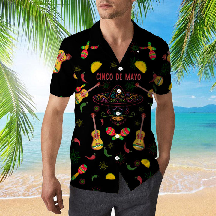 Cinco De Mayo Tacos Black Hawaiian Shirt | For Men & Women | HW507-BehighStyle