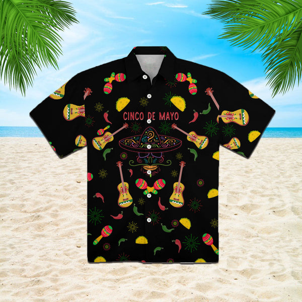 Cinco De Mayo Tacos Black Hawaiian Shirt | For Men & Women | HW507-BehighStyle