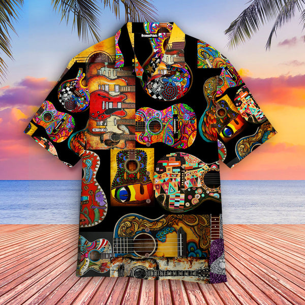 Classic Guitar Hawaiian Shirt | For Men & Women | HW2460-BehighStyle