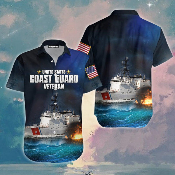 Coast Guard Veteran Hawaiian Shirt | HW3159