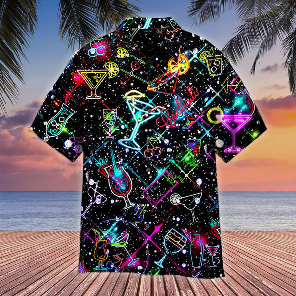 Cocktail Neon Love Hawaiian Shirt | For Men & Women | HW131-BehighStyle