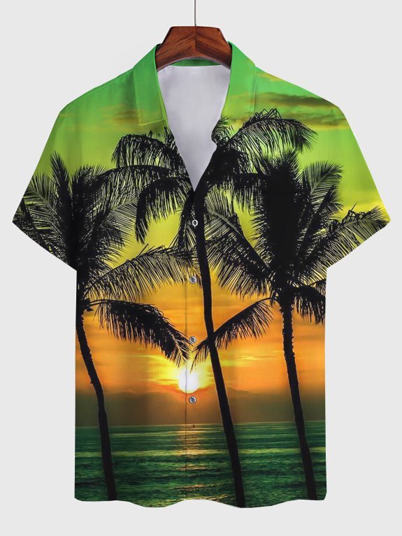 Coconut Tree Summer Vacation Hawaiian Shirt | HW3027