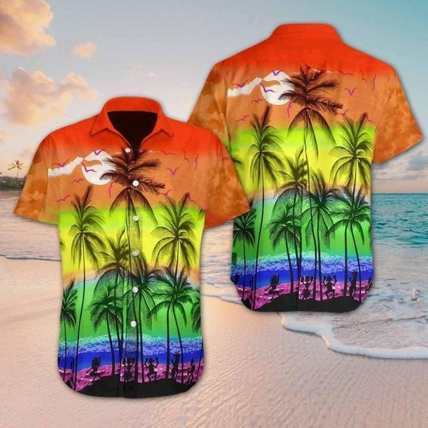 Coconut Tree Tropical Hawaiian Shirt | HW2966