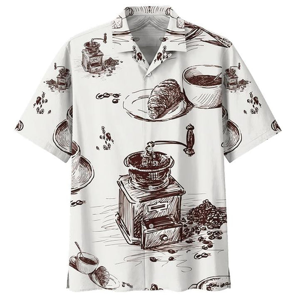 Coffee Aloha Colorful Summer Beach Hawaiian Shirt | For Men & Women | HW2554-BehighStyle