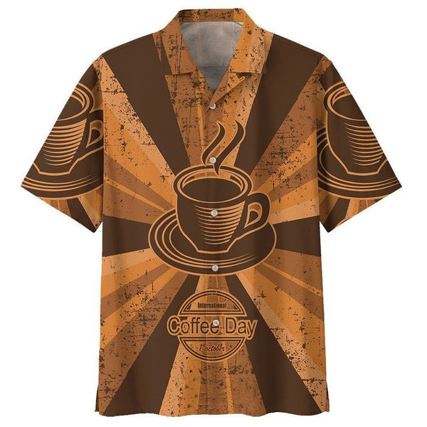 Coffee Aloha Colorful Summer Beach Hawaiian Shirt | For Men & Women | HW2560-BehighStyle