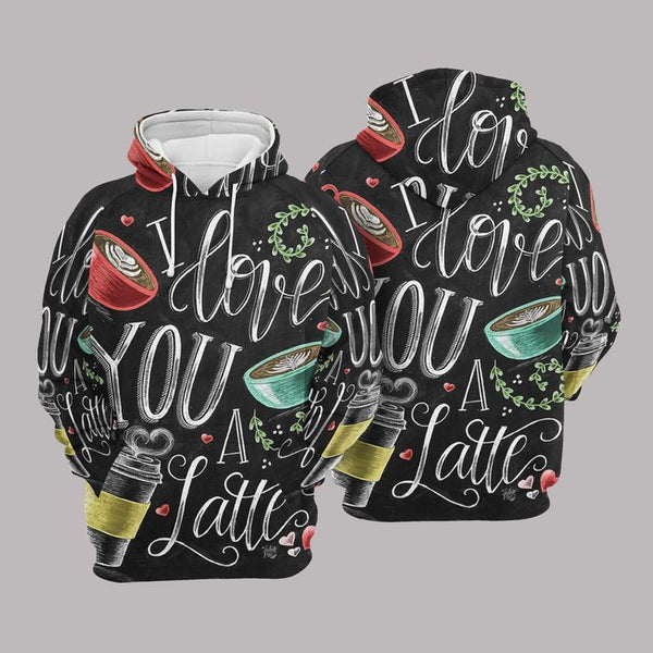 Coffee I Love You Latte 3D All Over Print | For Men & Women | Adult | HP1398-BehighStyle