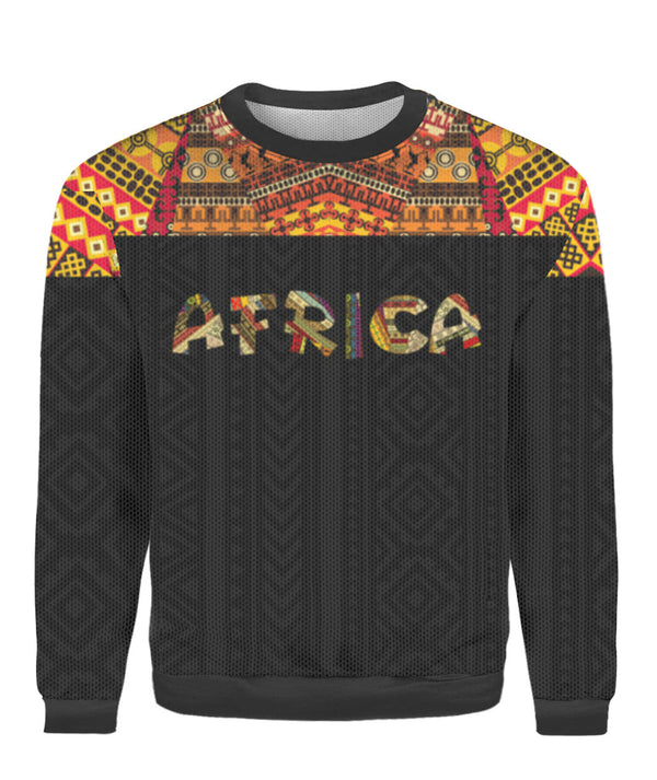 Colorful Africa Vintage Ugly Christmas Sweater  | For Men & Women | UH1080