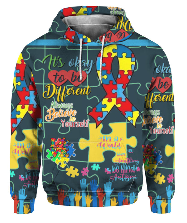 Colorful Autism Awareness 3D All Over Print | For Men & Women | Adult | HO7344-BehighStyle