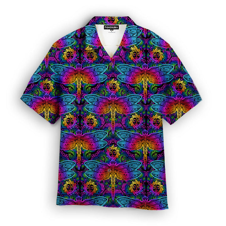Colorful Dragonfly Mandala Hawaiian Shirt | For Men & Women | HW1949-BehighStyle