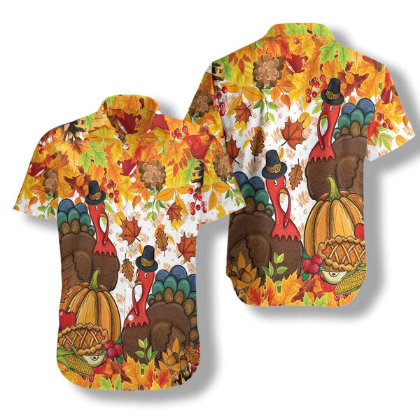 Colorful Festive Thanksgiving Hawaiian Shirt | HW3184