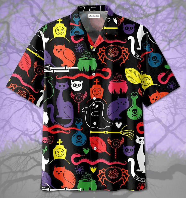 Colorful Halloween Hawaiian Shirt | HW2834