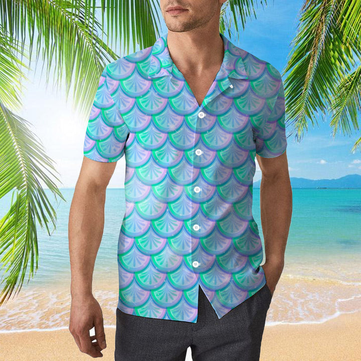 Colorful Mermaid Scales Hawaiian Shirt | For Men & Women | HW402-BehighStyle
