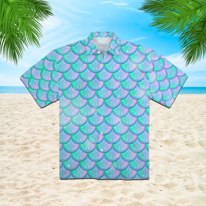Colorful Mermaid Scales Hawaiian Shirt | For Men & Women | HW402-BehighStyle