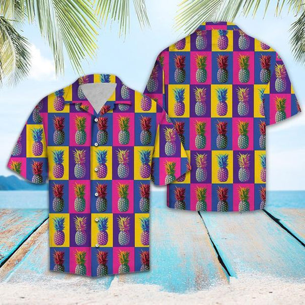 Colorful Pineapple Hawaiian Shirt | For Men & Women | HW1043-BehighStyle