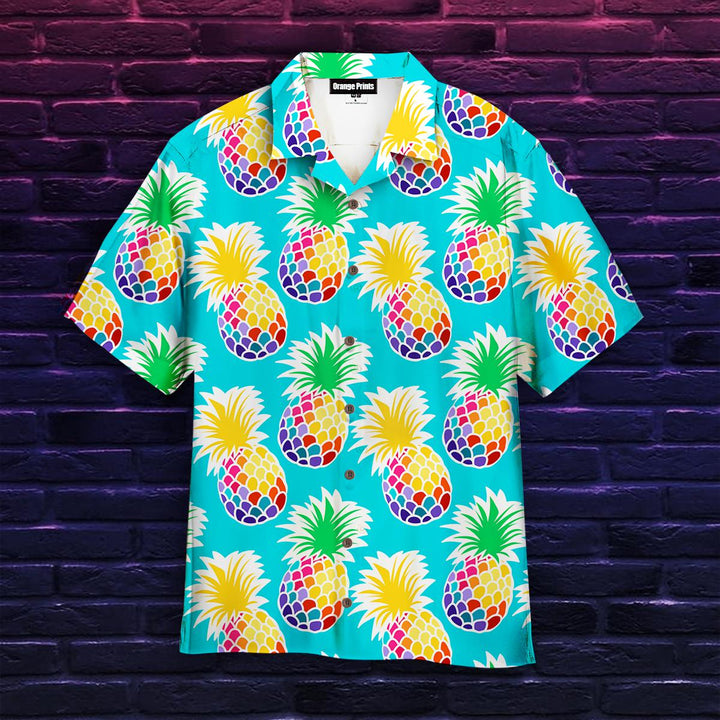 Colorful Pineapples Aloha Hawaiian Shirt | For Men & Women | HW758-BehighStyle