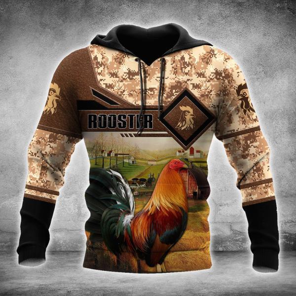 Colorful Rooster In The Farm 3D All Over Print | For Men & Women | Adult | HP1354-BehighStyle