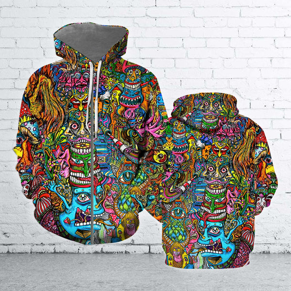 Colorful Trippy 3D All Over Print | Adult | HP1258
