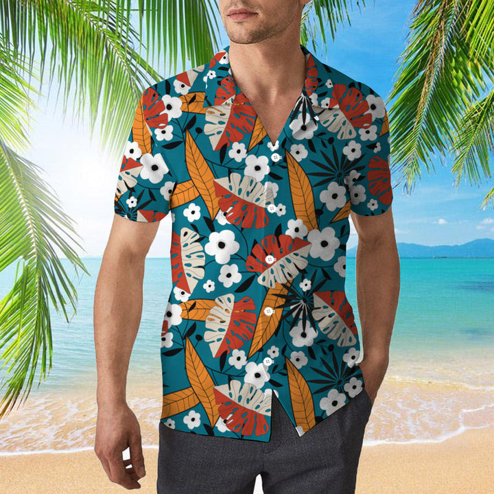 Colorful Tropical Floral Pattern Hawaiian Shirt | For Men & Women | HW1943-BehighStyle