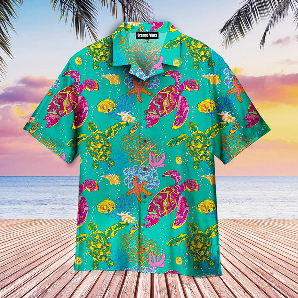 Colorful Turtles Hawaiian Shirt | For Men & Women | HW1928-BehighStyle