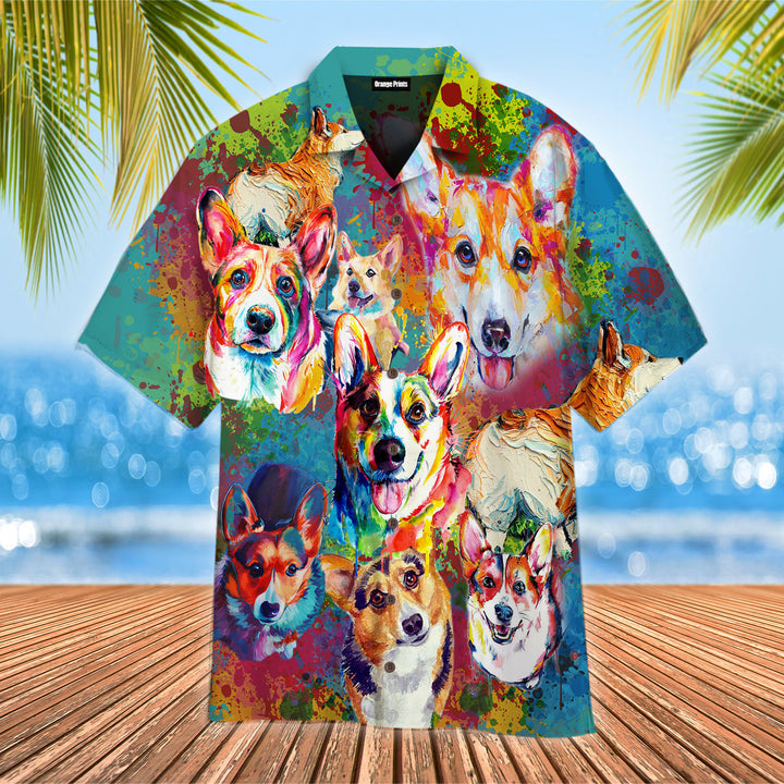 Colourful Dog Hawaiian Shirt | For Men & Women | HW2106-BehighStyle