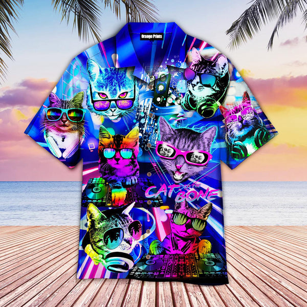 Cool Cats Play DJ Music Hawaiian Shirt | For Men & Women | HW2109-BehighStyle