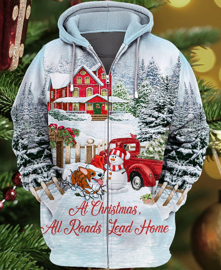 Corgi Beautiful Christmas 3D All Over Print | For Men & Women | Adult | HP2013-BehighStyle