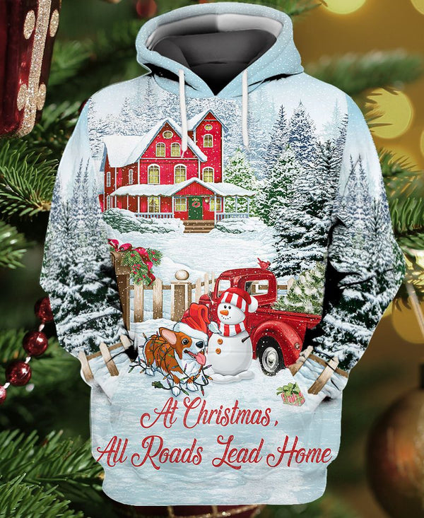 Corgi Beautiful Christmas 3D All Over Print | For Men & Women | Adult | HP2013-BehighStyle