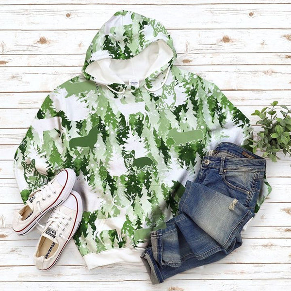 Corgi Dog Green Forest Christmas 3D All Over Print | For Men & Women | Adult | HP1981-BehighStyle