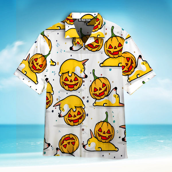 Corgi Dog Halloween Hawaiian Shirt | HW2842