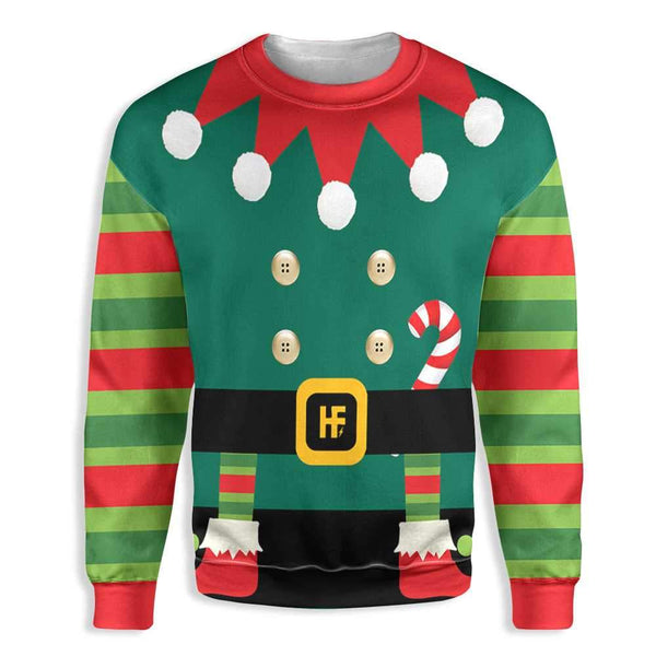Costume Christmas Candy Cane 3D All Over Print | Adult | HP2618