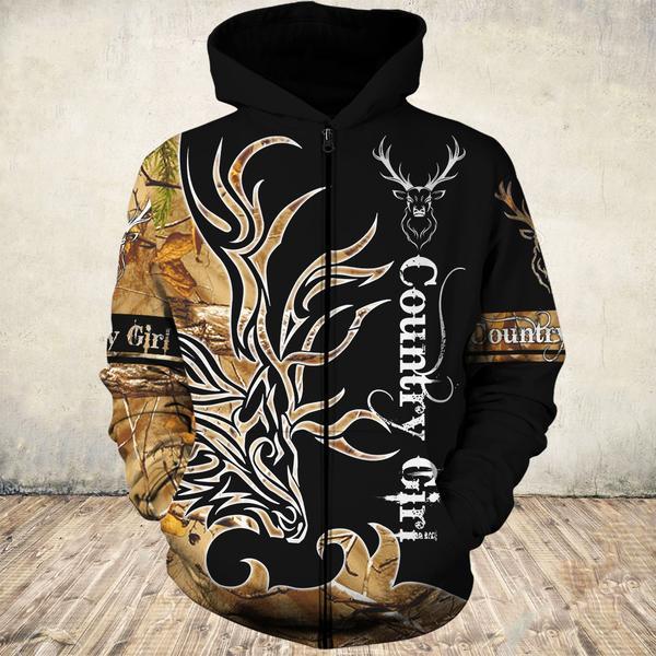 Country Girl Hunting 3D All Over Print | For Men & Women | Adult | HT4540-BehighStyle