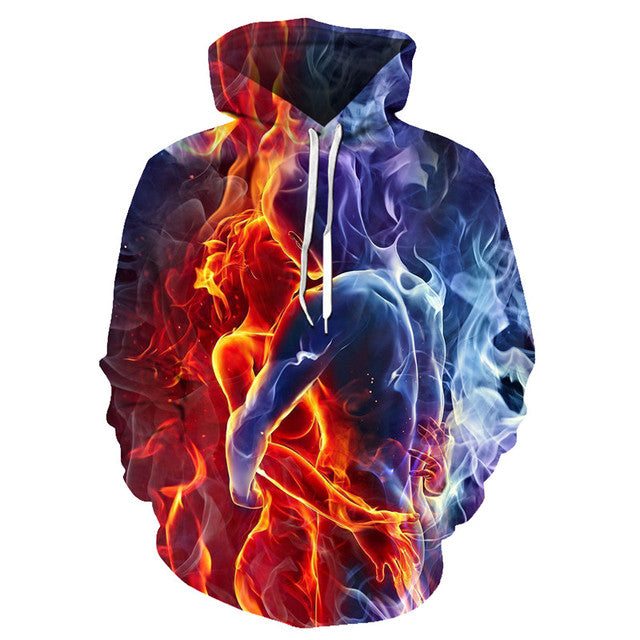 Couple At Fire Flame 3D All Over Print | For Men & Women | Adult | HP494-BehighStyle