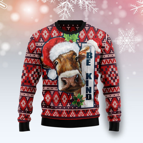 Cow Be Kind Ugly Christmas Sweater | Adult | US1807