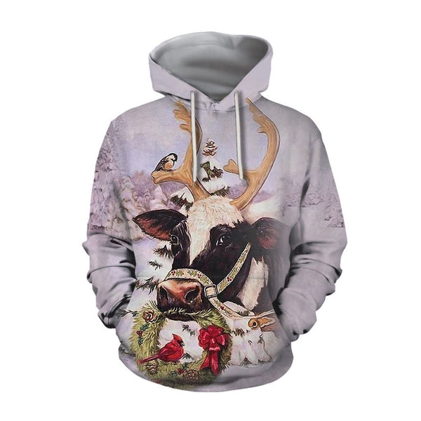 Cow Christmas 3D All Over Print | Adult | HP2572