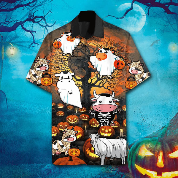 Cow Halloween Hawaiian Shirt | HW2940