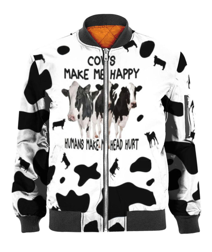 Cow Make Me Happy 3D All Over Print | For Men & Women | Adult | HP1256-BehighStyle