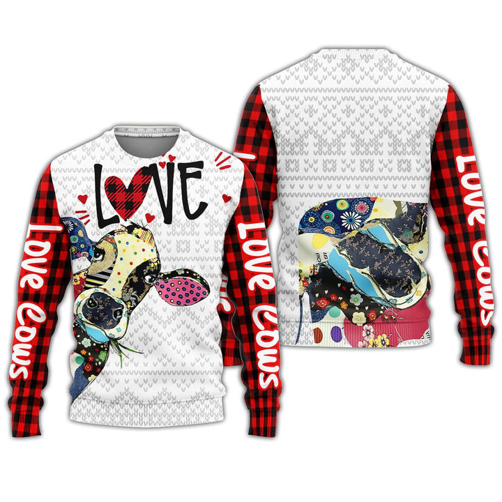Cow Scottish Christmas Pattern 3D All Over Print | For Men & Women | Adult | HP1955-BehighStyle