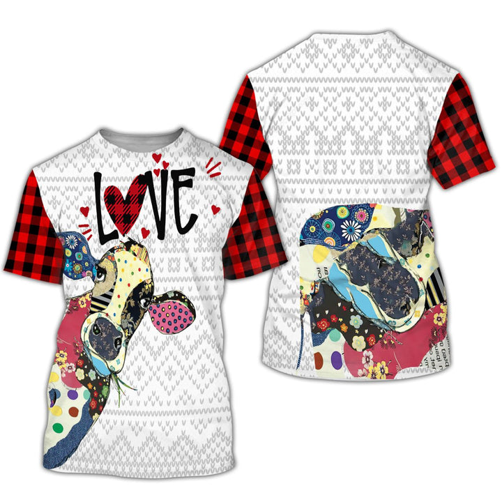 Cow Scottish Christmas Pattern 3D All Over Print | For Men & Women | Adult | HP1955-BehighStyle