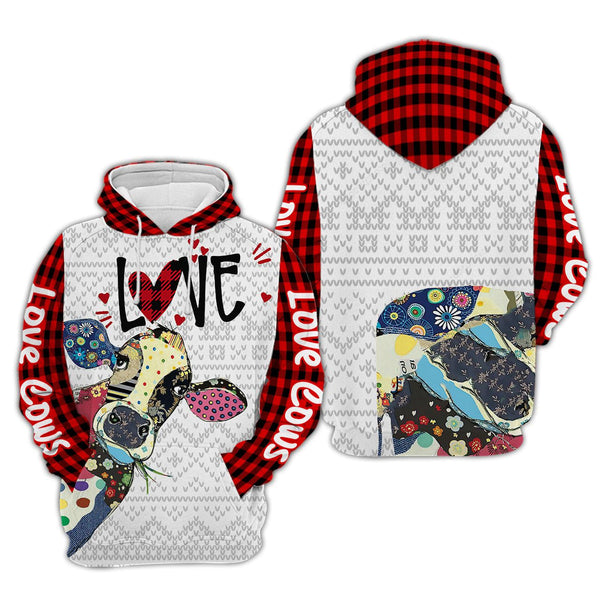 Cow Scottish Christmas Pattern 3D All Over Print | For Men & Women | Adult | HP1955-BehighStyle