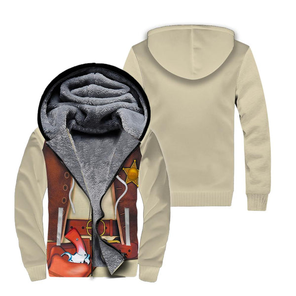 Cowboy Costume Fleece Zip Hoodie All Over Print | FZ691