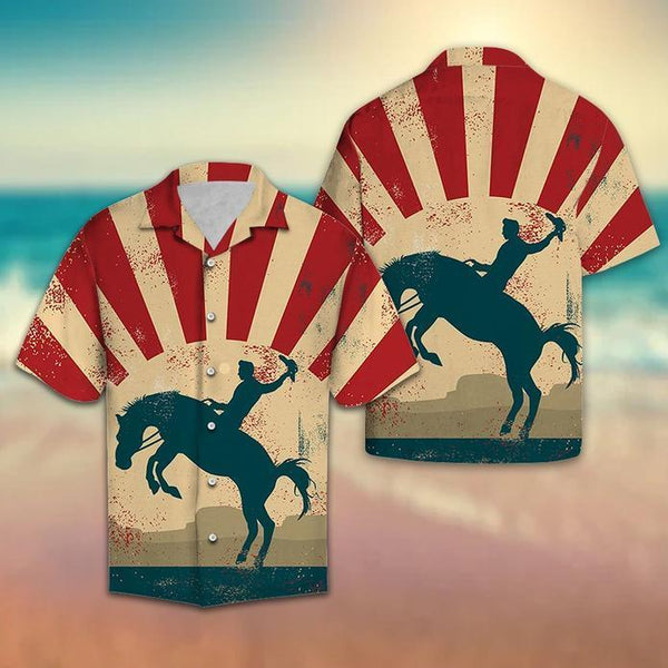 Cowboy Wild Horse Aloha Hawaiian Shirt | For Men & Women | HW699-BehighStyle