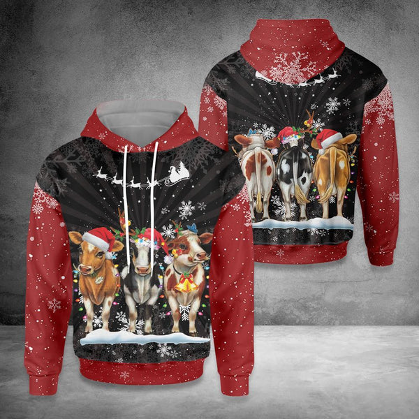 Cows Christmas 3D All Over Print | Adult | HP2602