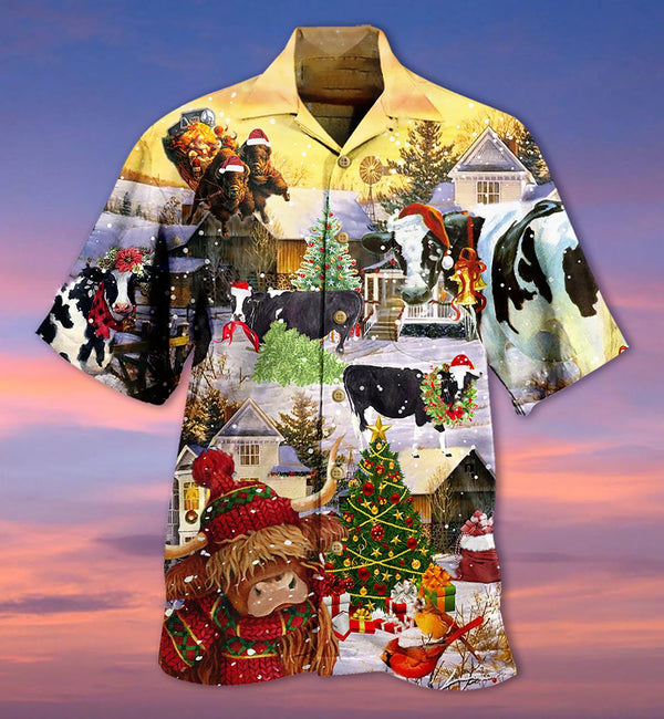 Cows Love Animals Christmas Hawaiian Shirt | HW3084