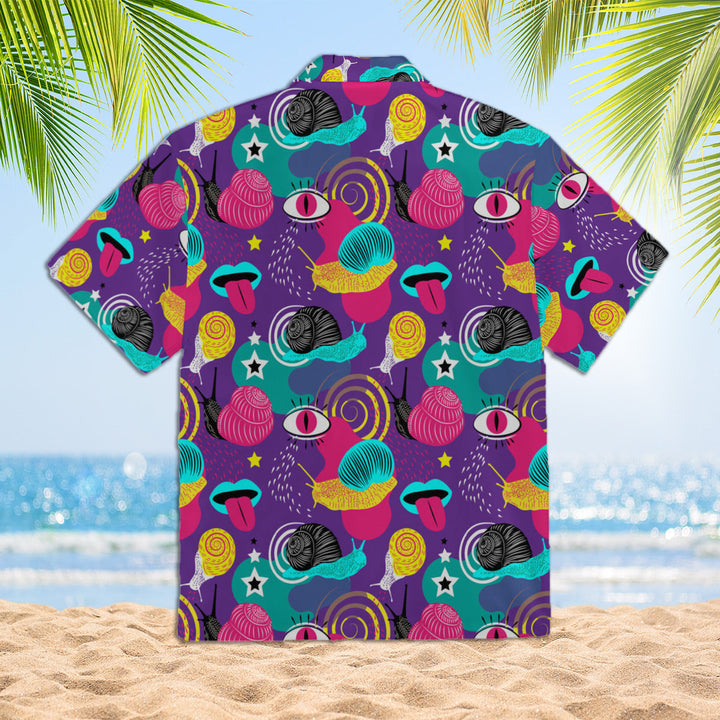 Crazy Snails Colorful Hawaiian Shirt | For Men & Women | HW1938-BehighStyle