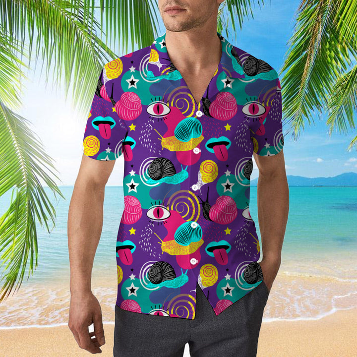 Crazy Snails Colorful Hawaiian Shirt | For Men & Women | HW1938-BehighStyle