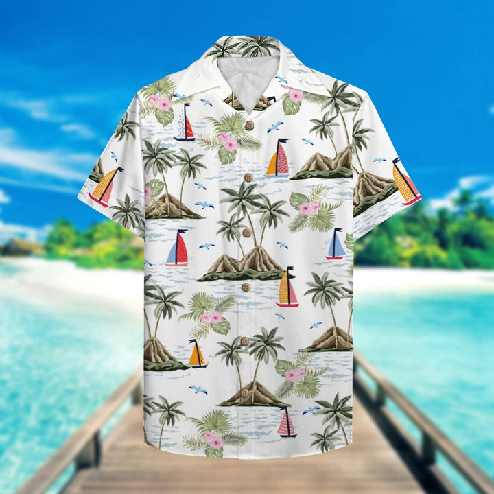 Cruising Flamingo Couple Custom Name Hawaiian Shirt | For Men & Women | HN729-BehighStyle